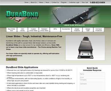 Manufacturing Website Design Portfolio Wisconsin